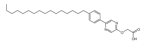 2-[5-(4-hexadecylphenyl)pyrazin-2-yl]oxyacetic acid Structure