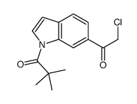 6-CHLOROACETYL-1-(2,2-DIMETHYLPROPANOYL)INDOLE structure