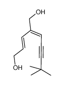 (2E,4E)-4-(4,4-dimethylpent-2-ynylidene)pent-2-ene-1,5-diol Structure