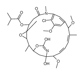 Maytansine, 2-de(acetylmethylamino)-15-methoxy-2-methyl-结构式