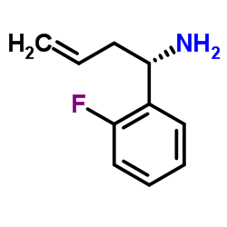(1S)-1-(2-Fluorophenyl)-3-buten-1-amine Structure