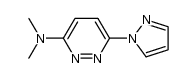 3-dimethylamino-6-(1H-pyrazol-1-yl)pyridazine结构式