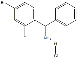 (4-bromo-2-fluorophenyl)(phenyl)methanamine hydrochloride Structure