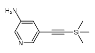 5-trimethylsilanylethynyl-pyridin-3-ylamine Structure