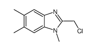 2-Chloromethyl-1,5,6-trimethyl-1H-benzoimidazole Structure