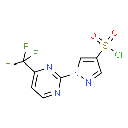 1-(4-Trifluoromethyl-2-pyrimidinyl)-1H-pyrazole-4-sulfonyl chloride Structure