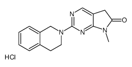 2-(3,4-dihydro-1H-isoquinolin-2-yl)-7-methyl-5H-pyrrolo[2,3-d]pyrimidin-6-one,hydrochloride结构式