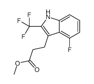 methyl 3-[4-fluoro-2-(trifluoromethyl)-1H-indol-3-yl]propanoate Structure
