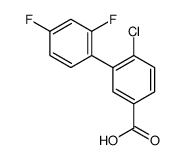 4-chloro-3-(2,4-difluorophenyl)benzoic acid Structure