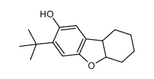 2-Dibenzofuranol, 3-(1,1-dimethylethyl)-5a,6,7,8,9,9a-hexahydro- Structure