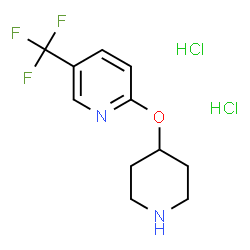 2-(Piperidin-4-yloxy)-5-(trifluoromethyl)pyridine dihydrochloride Structure