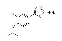 5-{3-chloro-4-[(1-methylethyl)oxy]phenyl}-1,3,4-thiadiazol-2-amine结构式