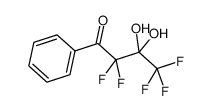 2,2,4,4,4-pentafluoro-3,3-dihydroxy-1-phenylbutan-1-one结构式