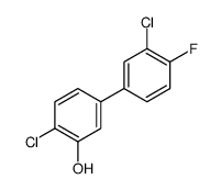 2-chloro-5-(3-chloro-4-fluorophenyl)phenol结构式