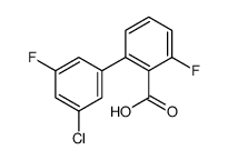 2-(3-chloro-5-fluorophenyl)-6-fluorobenzoic acid Structure