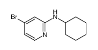 4-溴-N-环己基吡啶-2-胺结构式