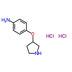 4-(3-Pyrrolidinyloxy)aniline dihydrochloride Structure