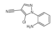 1-(2-AMINOPHENYL)-5-CHLORO-1H-PYRAZOLE-4-CARBONITRILE Structure