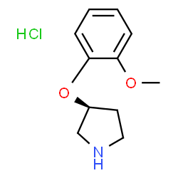 S-3-(2-METHOXYPHENOXY)-PYRROLIDINE HYDROCHLORIDE结构式
