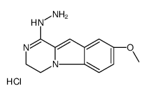 (8-methoxy-3,4-dihydropyrazino[1,2-a]indol-1-yl)hydrazine,hydrochloride结构式