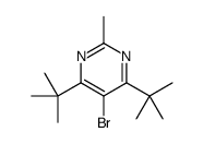 5-bromo-4,6-ditert-butyl-2-methylpyrimidine结构式