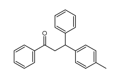 1,3-diphenyl-3-(4-methylphenyl)-1-propanone结构式
