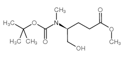 (s)-methyl 4-(boc-(methyl)amino)-5-hydroxypentanoate structure