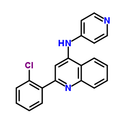 2-(2-Chlorophenyl)-N-(4-pyridinyl)-4-quinolinamine结构式