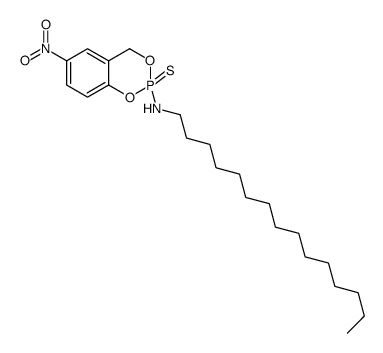 6-Nitro-N-pentadecyl-4H-1,3,2-benzodioxaphosphorin-2-amine 2-sulfide structure