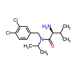 N-(3,4-Dichlorobenzyl)-N-isopropyl-L-valinamide结构式