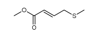 4-methylsulfanyl-trans-crotonic acid methyl ester结构式