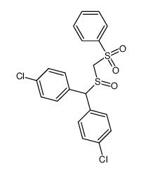 4,4'-dichlorodiphenylmethyl (phenylsulfonyl)methyl sulfoxide Structure