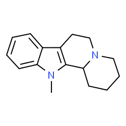 1,2,3,4,6,7,12,12b-Octahydro-12-methylindolo[2,3-a]quinolizine structure