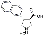 (TRANS)-4-(2-NAPHTHYL)-PYRROLIDINE-3-CARBOXYLIC ACID-HCL结构式