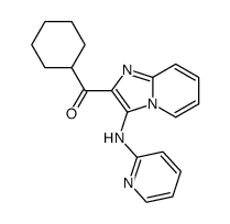 cyclohexyl(3-(pyridin-2-ylamino)imidazo[1,2-a]pyridin-2-yl)methanone结构式