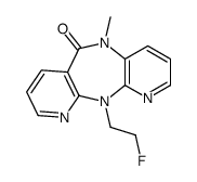 11-(2-fluoroethyl)-5-methyldipyrido[2,3-b:2',3'-f][1,4]diazepin-6-one结构式