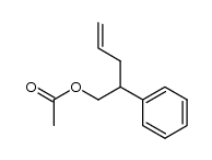 2-phenylpent-4-enyl acetate结构式