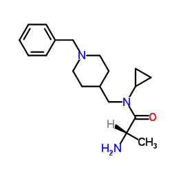 N-[(1-Benzyl-4-piperidinyl)methyl]-N-cyclopropylalaninamide Structure