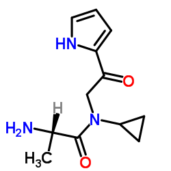 N-Cyclopropyl-N-[2-oxo-2-(1H-pyrrol-2-yl)ethyl]alaninamide Structure