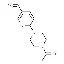 6-(4-acetylpiperazin-1-yl)nicotinaldehyde结构式