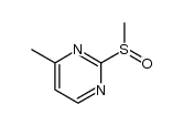 4-Methyl-2-(methylsulfinyl)pyrimidine结构式