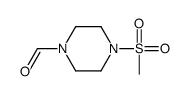 4-methylsulfonylpiperazine-1-carbaldehyde结构式