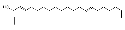 docosa-4,15-dien-1-yn-3-ol结构式