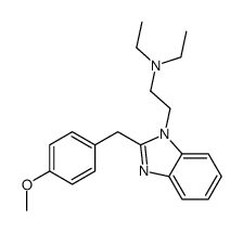 N,N-diethyl-2-[2-[(4-methoxyphenyl)methyl]benzimidazol-1-yl]ethanamine Structure