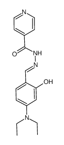 N'-(4-(二乙基氨基)-2-羟基亚苄基)异烟酰肼结构式