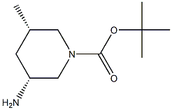 tert-butyl cis-3-amino-5-methylpiperidine-1-carboxylate structure