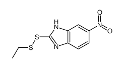 2-(ethyldisulfanyl)-6-nitro-1H-benzimidazole结构式