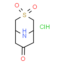 3-thia-9-azabicyclo[3.3.1]nonane-3,3,7-trione hydrochloride Structure