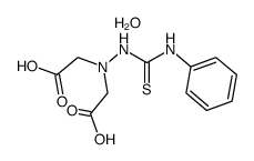 4-Phenylthiosemicarbazide diacetic acid monohydrate Structure