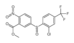 methyl 5-[2-chloro-4-(trifluoromethyl)phenyl]sulfinyl-2-nitrobenzoate Structure